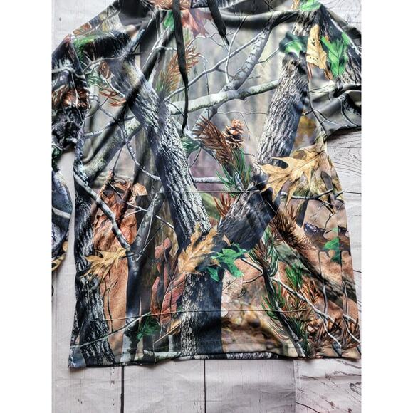 Pro One By NlJ Trader Real tree Camo Pullover Hoodie Size S - Picture 2 of 7